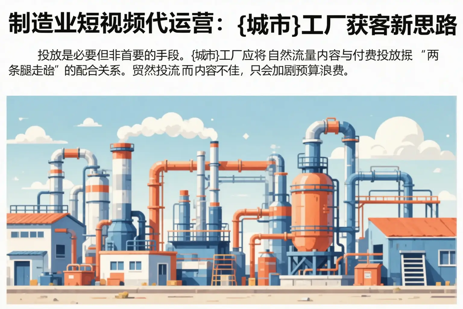 制造业短视频代运营：固镇工厂获客新思路