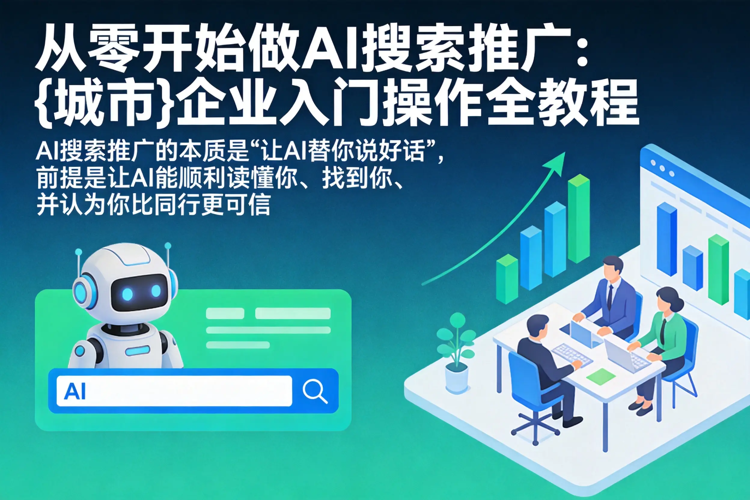 从零开始做AI搜索推广：固镇企业入门操作全教程